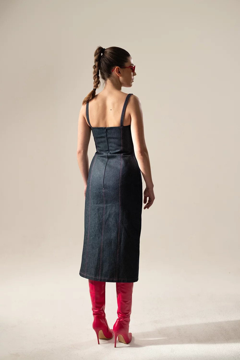 MINA DENIM DRESS