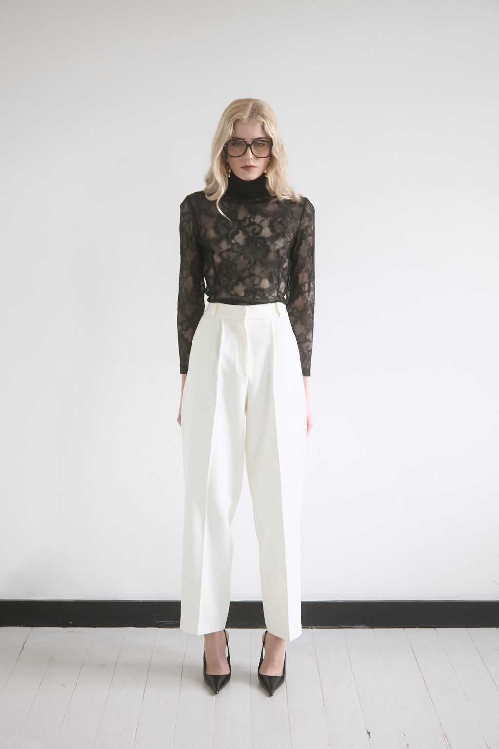 IVORY CONTOUR TROUSERS