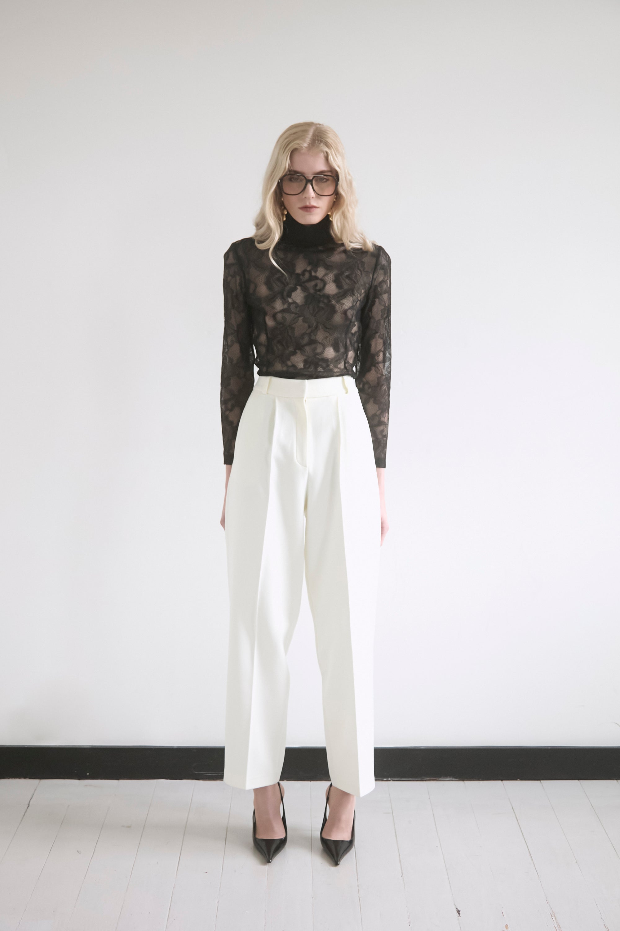 IVORY CONTOUR TROUSERS