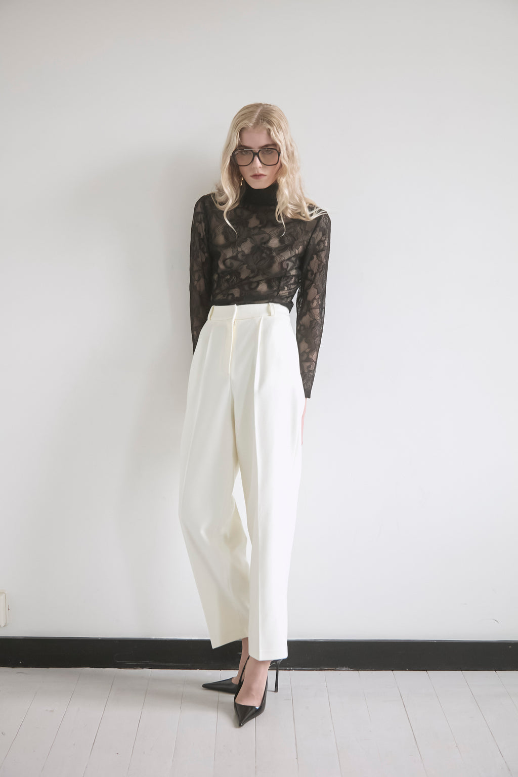 IVORY CONTOUR TROUSERS