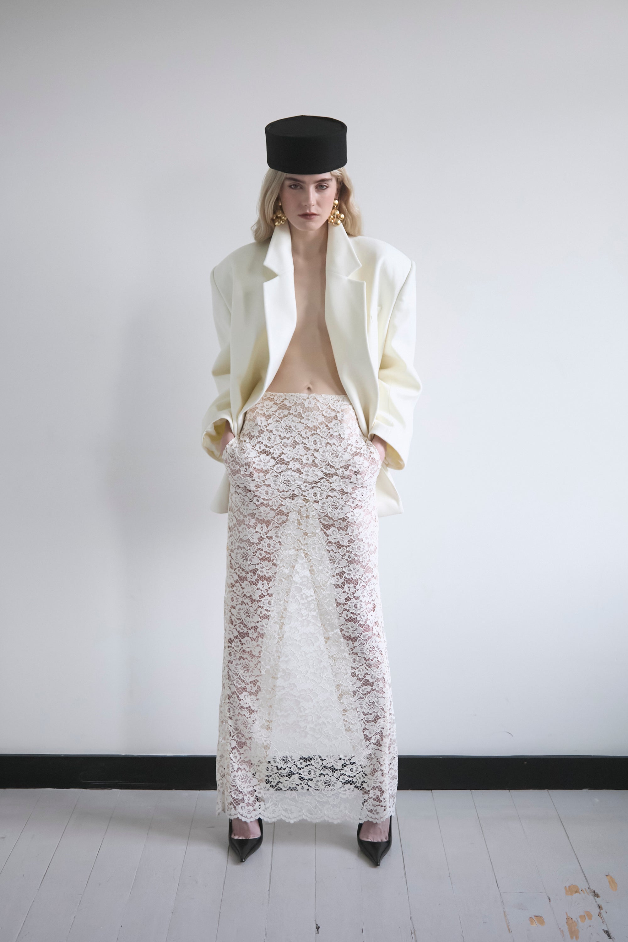 RENAISSANCE LACE MAXI SKIRT