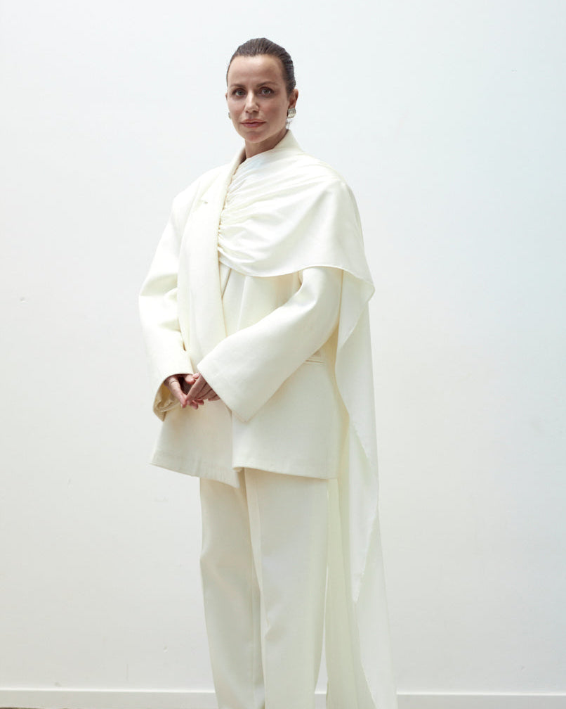 IVORY CONTOUR TROUSERS