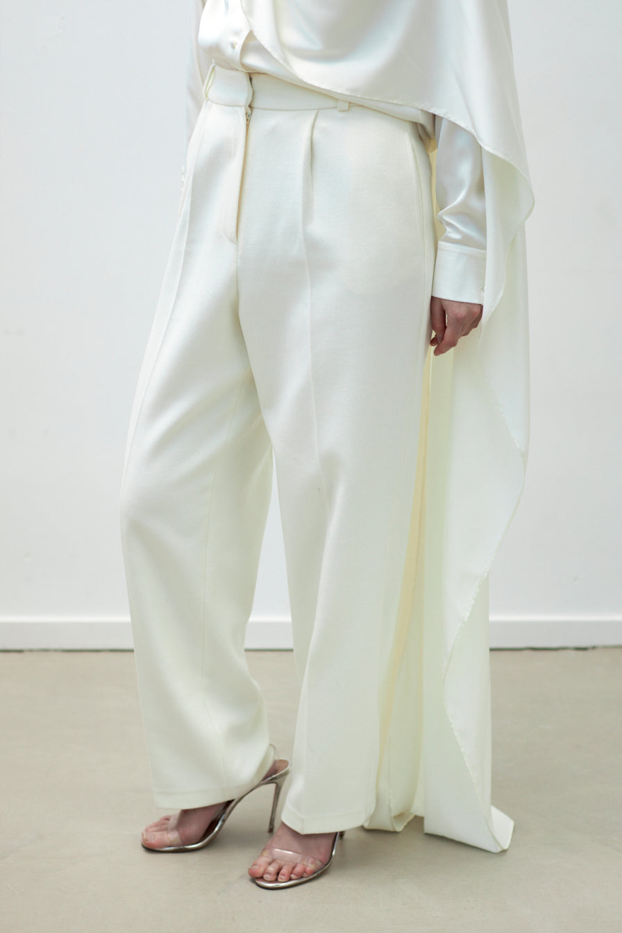 IVORY CONTOUR TROUSERS