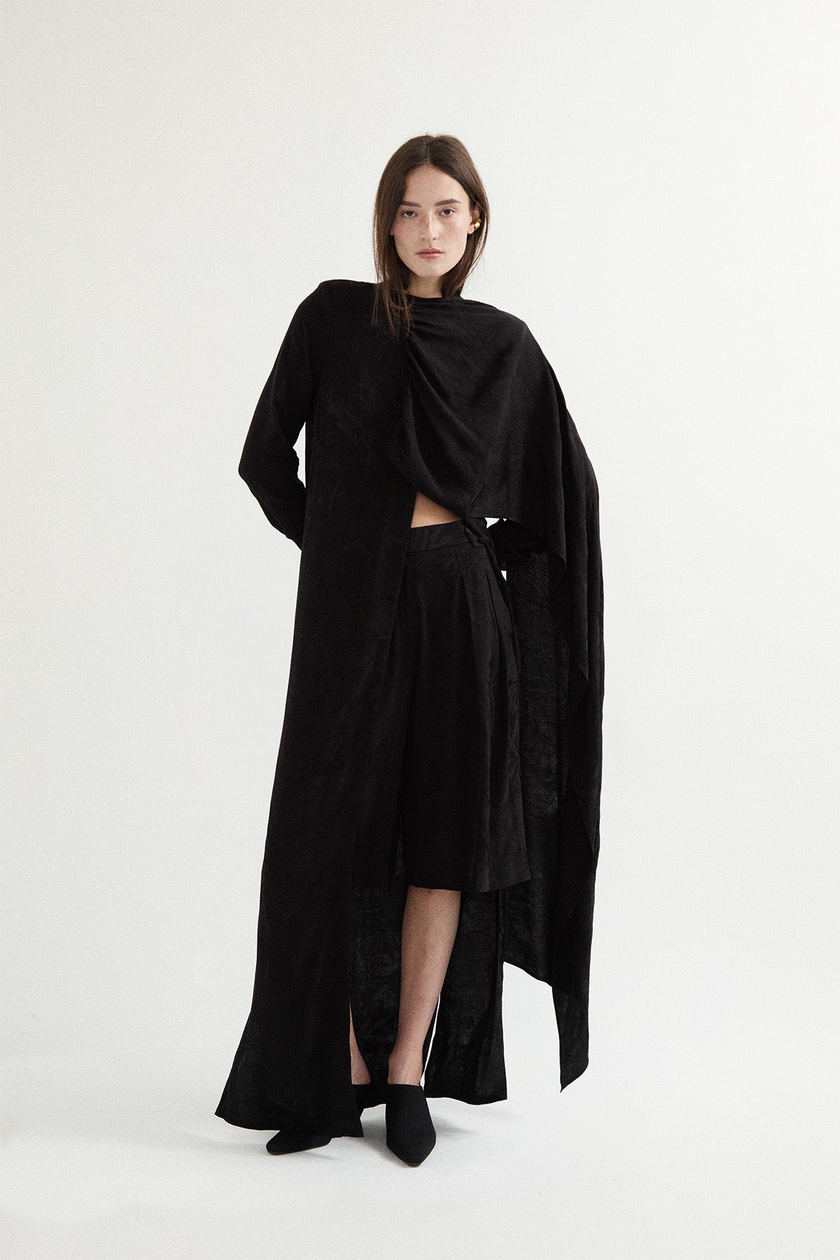 NOIR DRAPE CULOTE