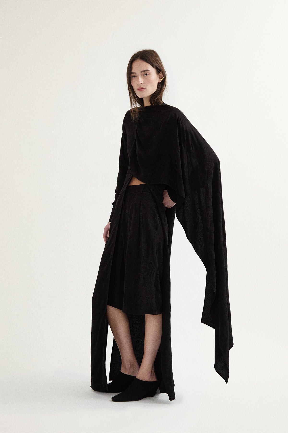 NOIR DRAPE CULOTE