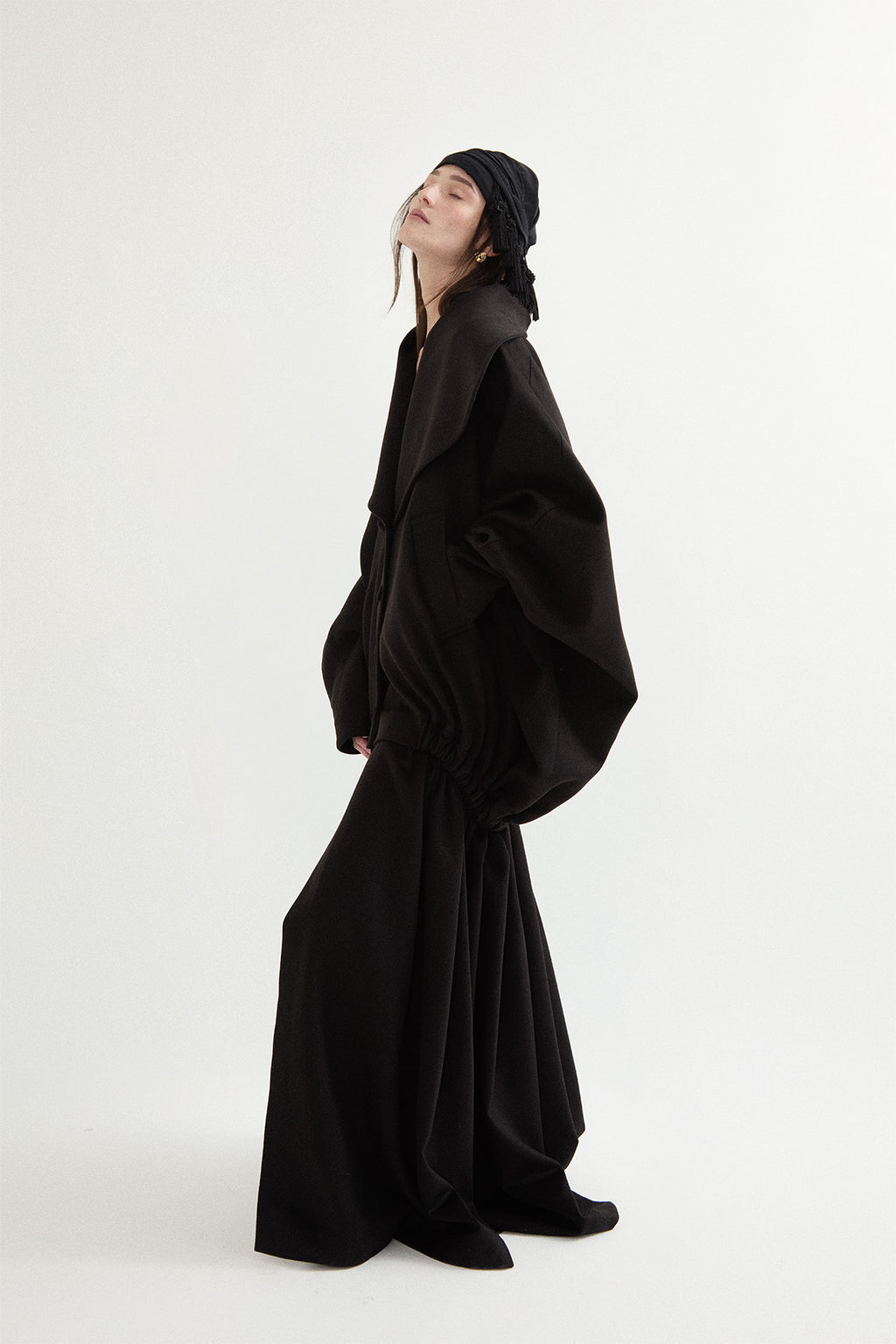 NOIR LONG POLARIS COAT