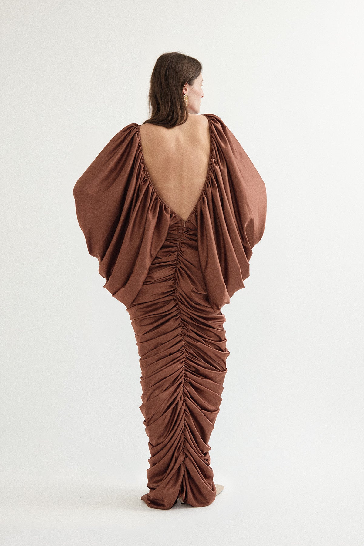 SCULPT DRAPED DRESS