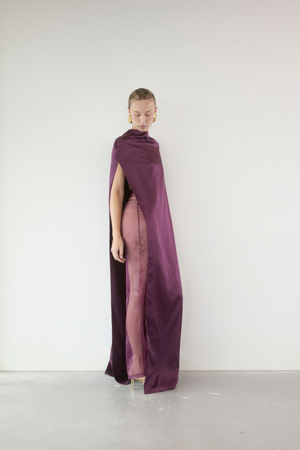AMETHYST CAPE DRESS