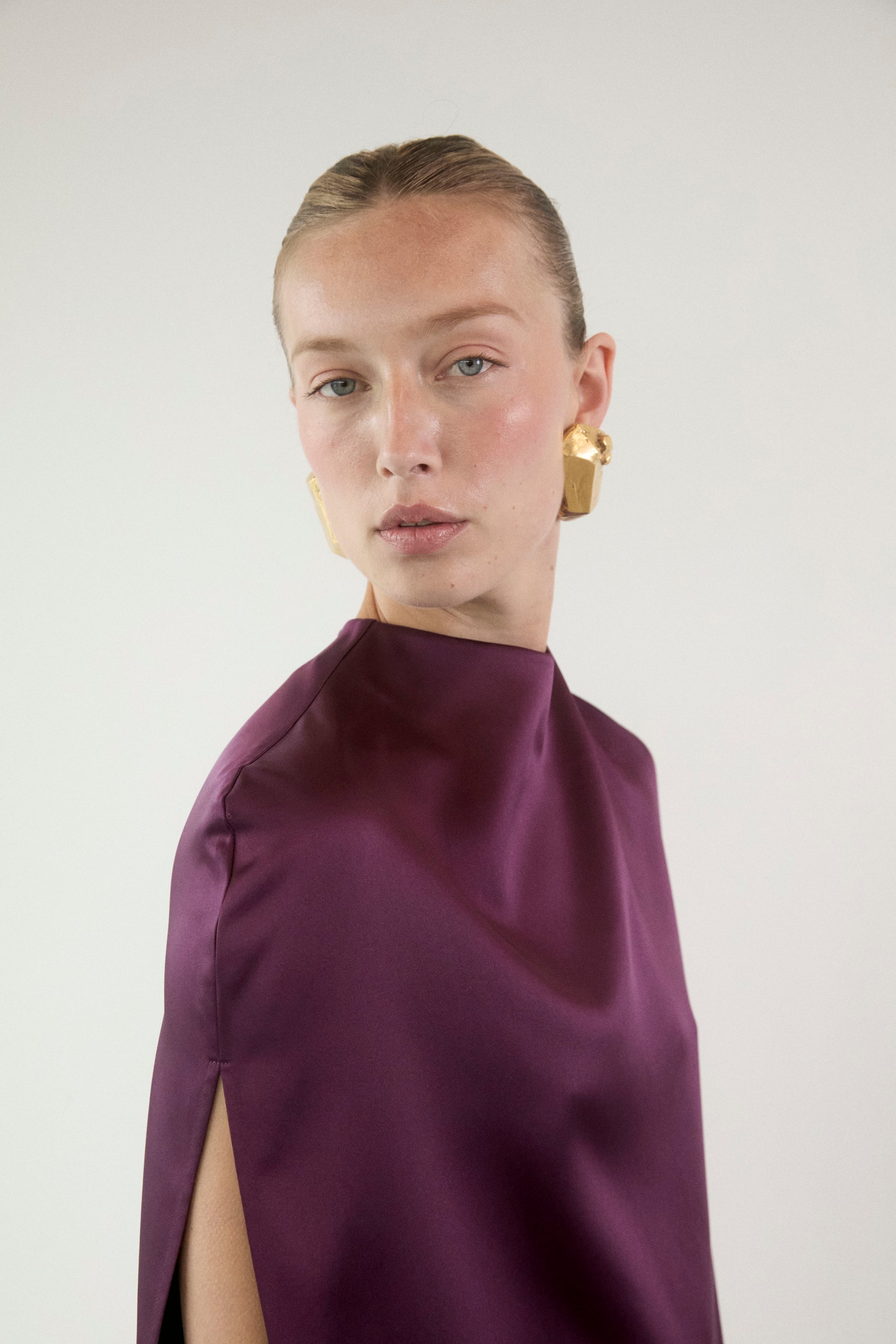 AMETHYST CAPE DRESS
