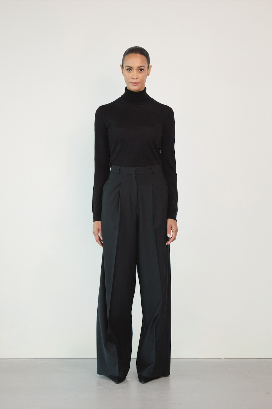 NOIR WIDE LEG TAILORED TROUSERS