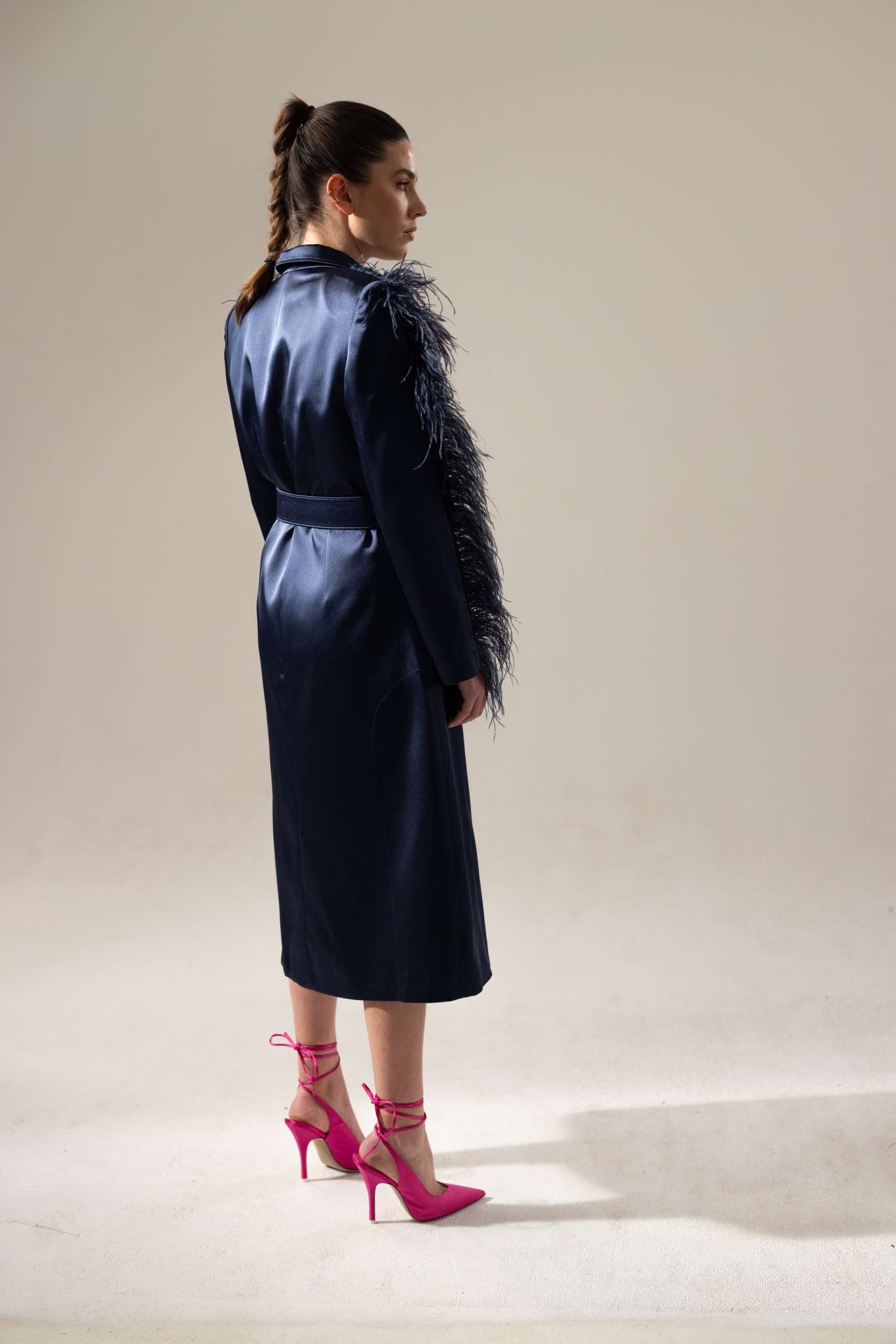 FEATHER LONG COAT