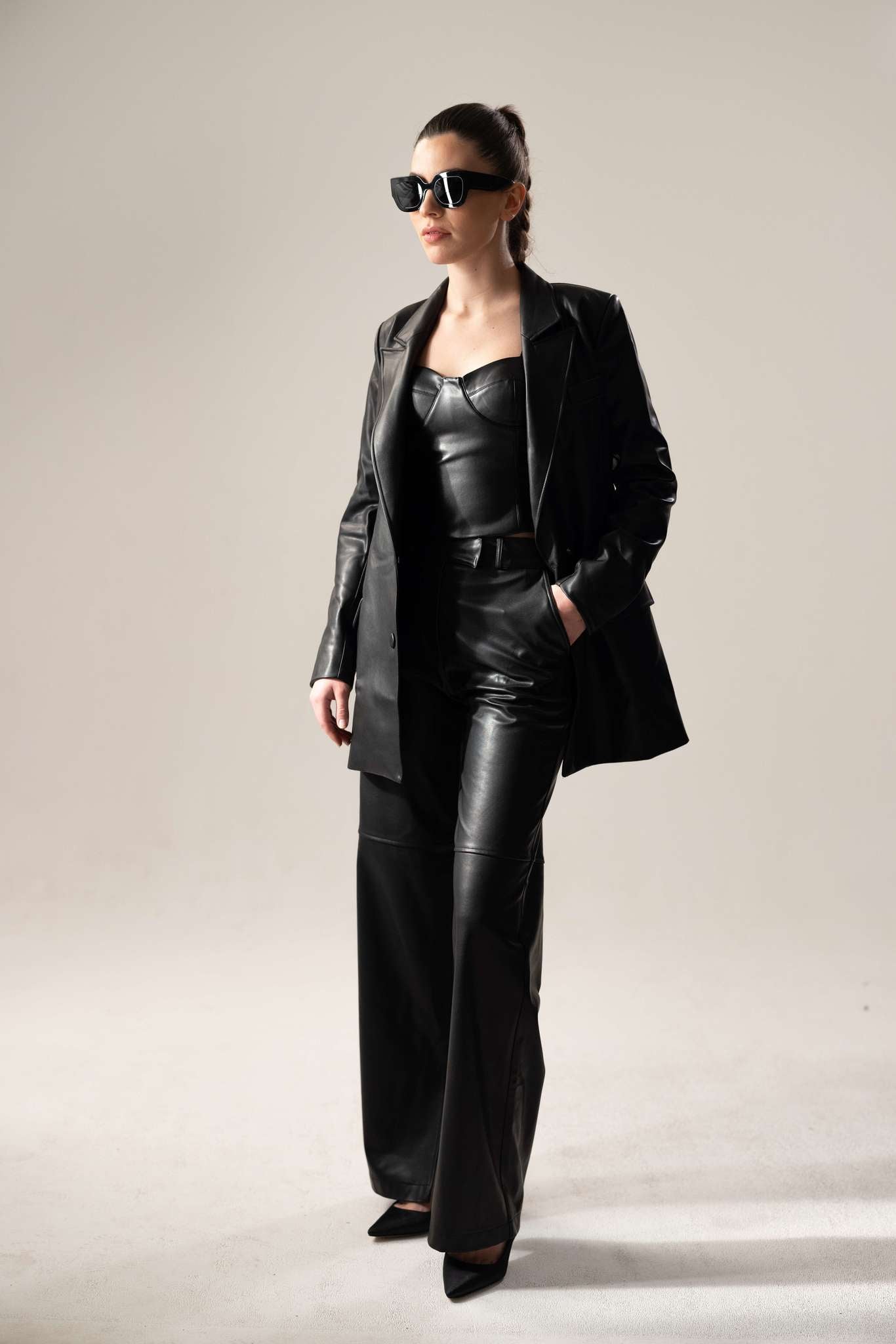 CHIARA VEGAN LEATHER PANTS